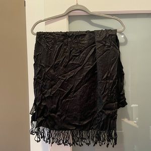 Black Fringe Shawl/Wrap